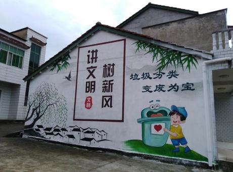 灌阳墙绘是现在流行的墙体广告